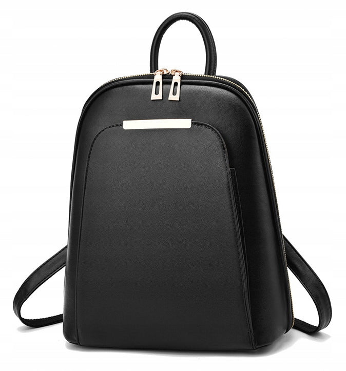 Women's Backpack Work School Backpack Elegant Eco Leather Black Gift Packaging status original