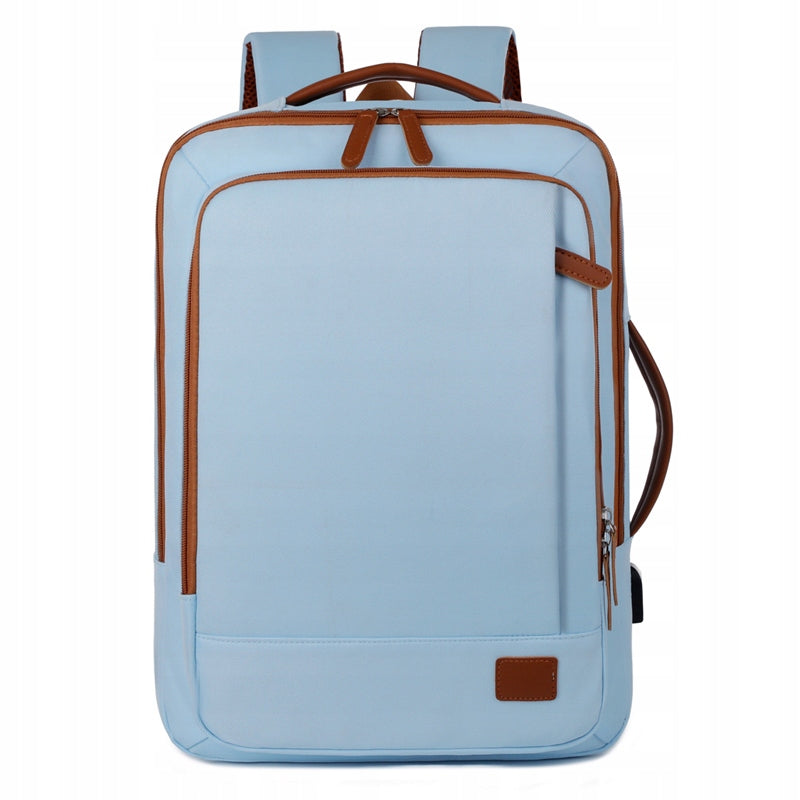 Women's Blue Business Laptop Backpack for School Work for Airplane Packaging status original
