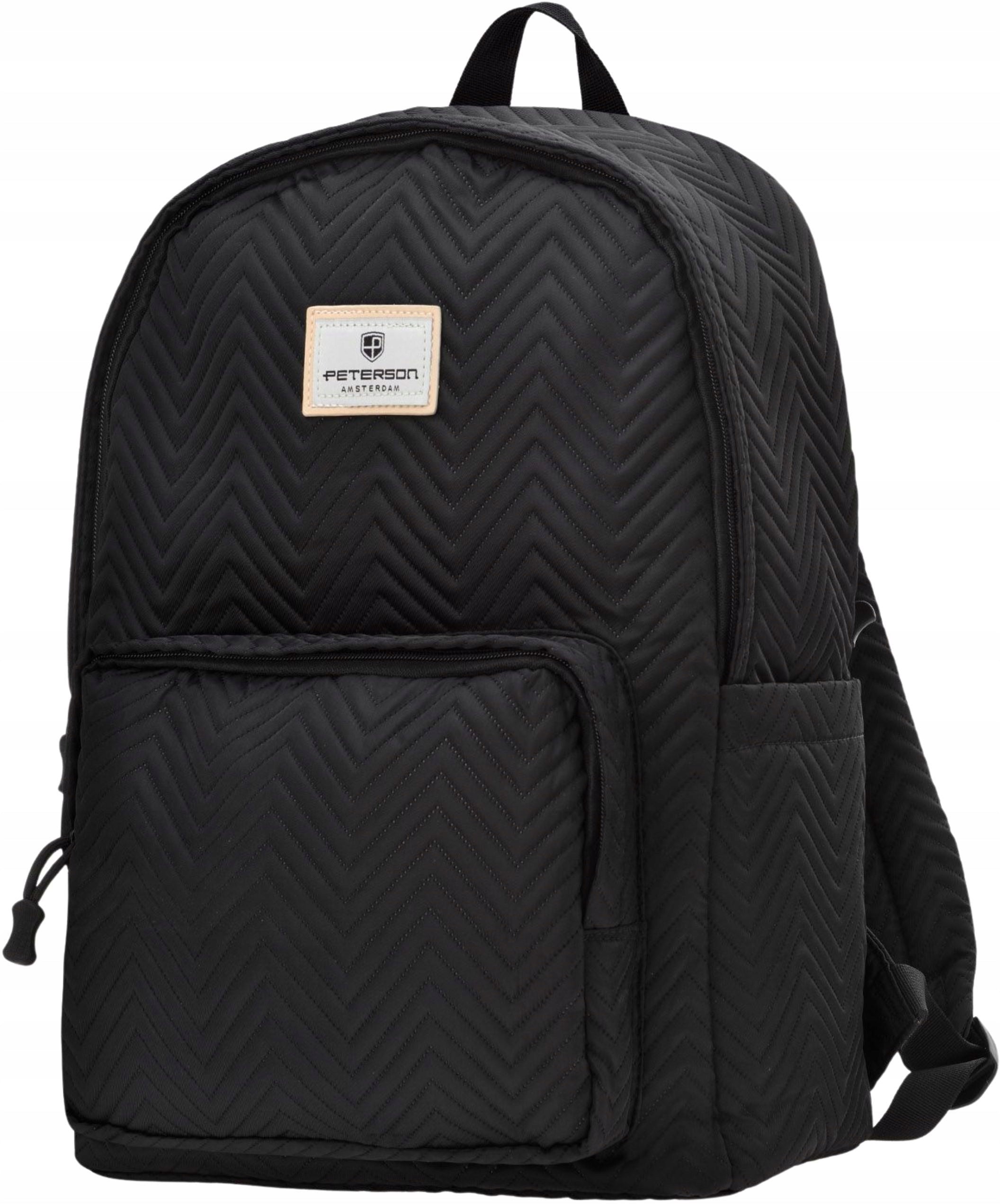 Women's City Backpack For Work School For Laptop College Elegant Solid