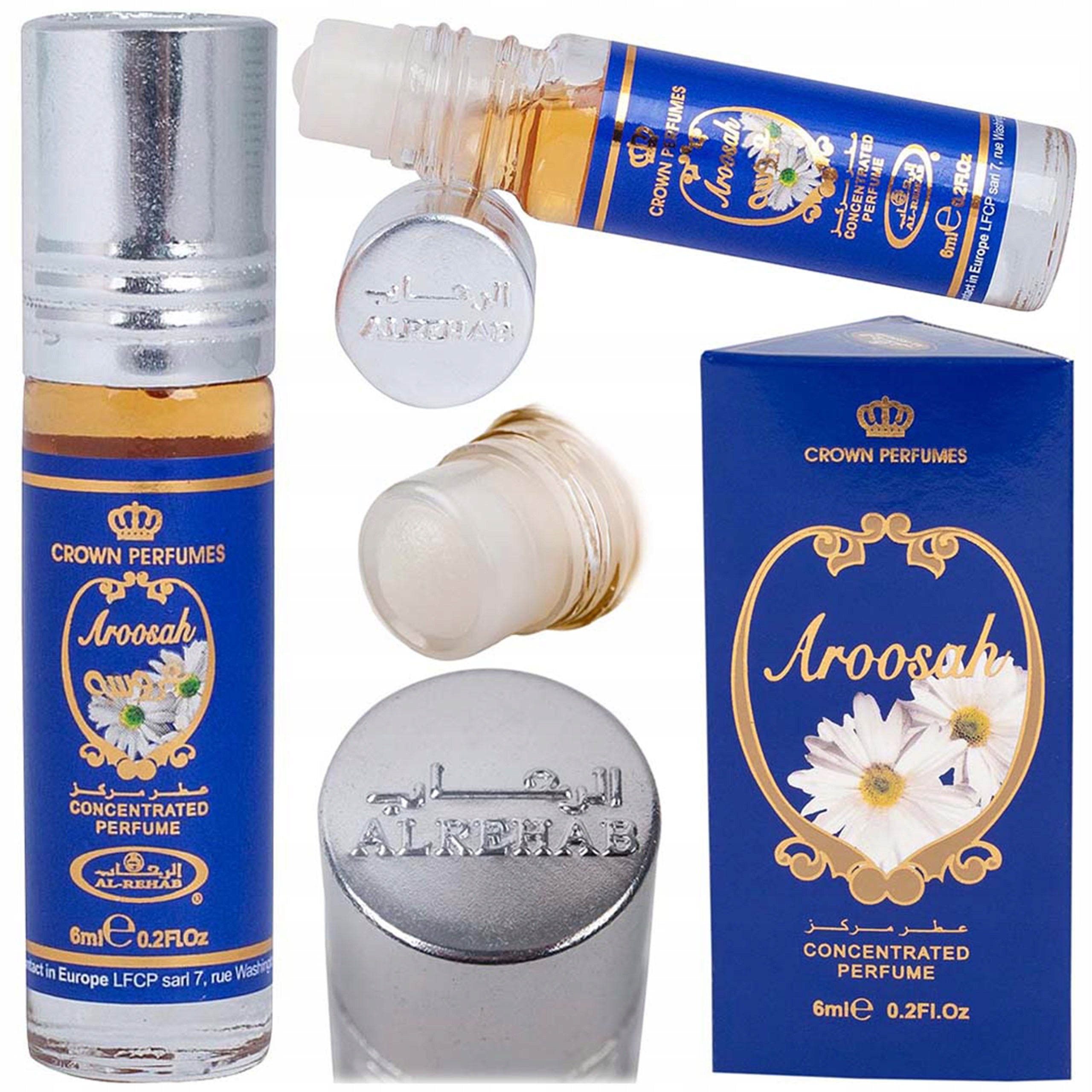 Women's Perfume Al-Rehab Aroosah Intense Durable Floral Oil Packaging status original
