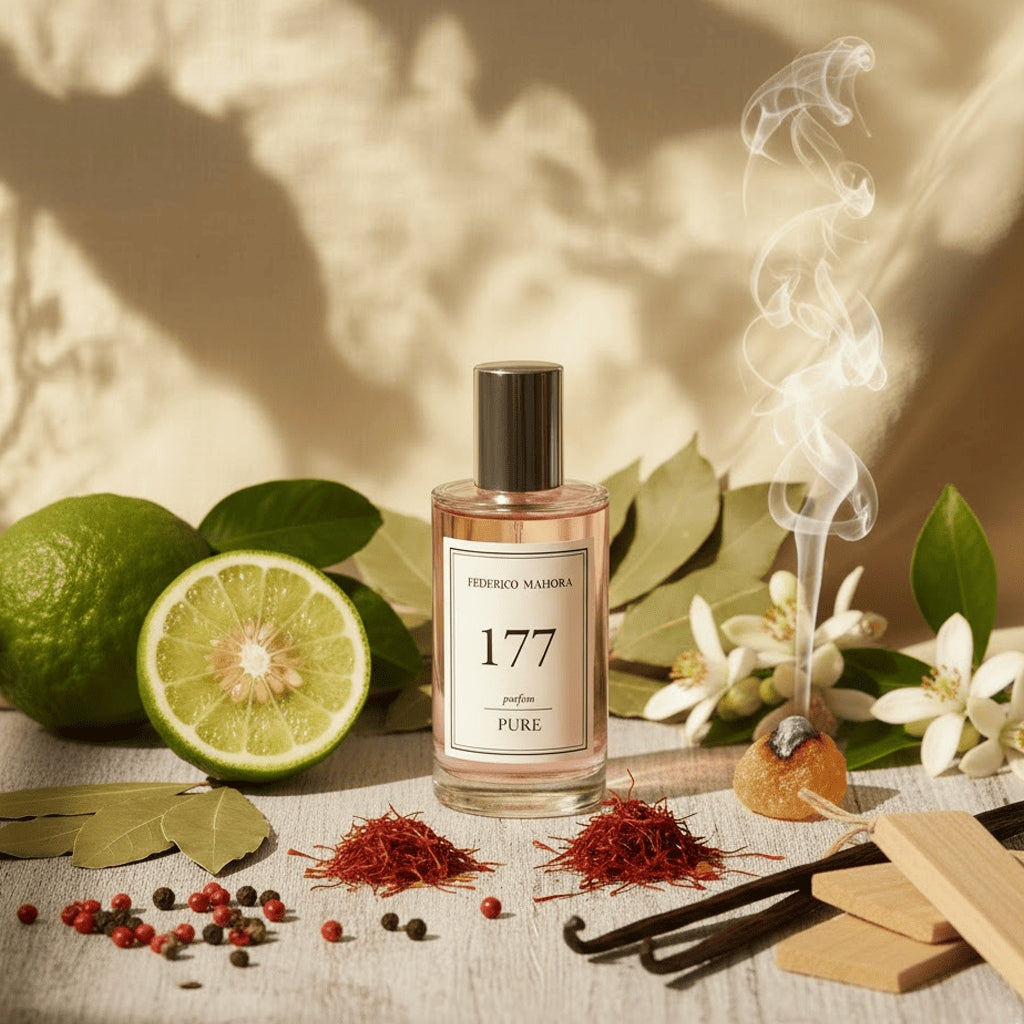 Women's Perfume FM 177 Pure 20% 50ml Oriental Laurel Leaf Saffron Packaging status original