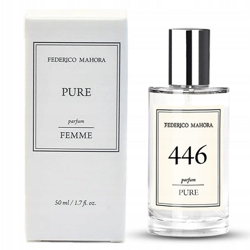 Women's Perfume FM 446 Pure 20% 50ml Floral Bergamot Jasmine Rose Musk Brand FM World