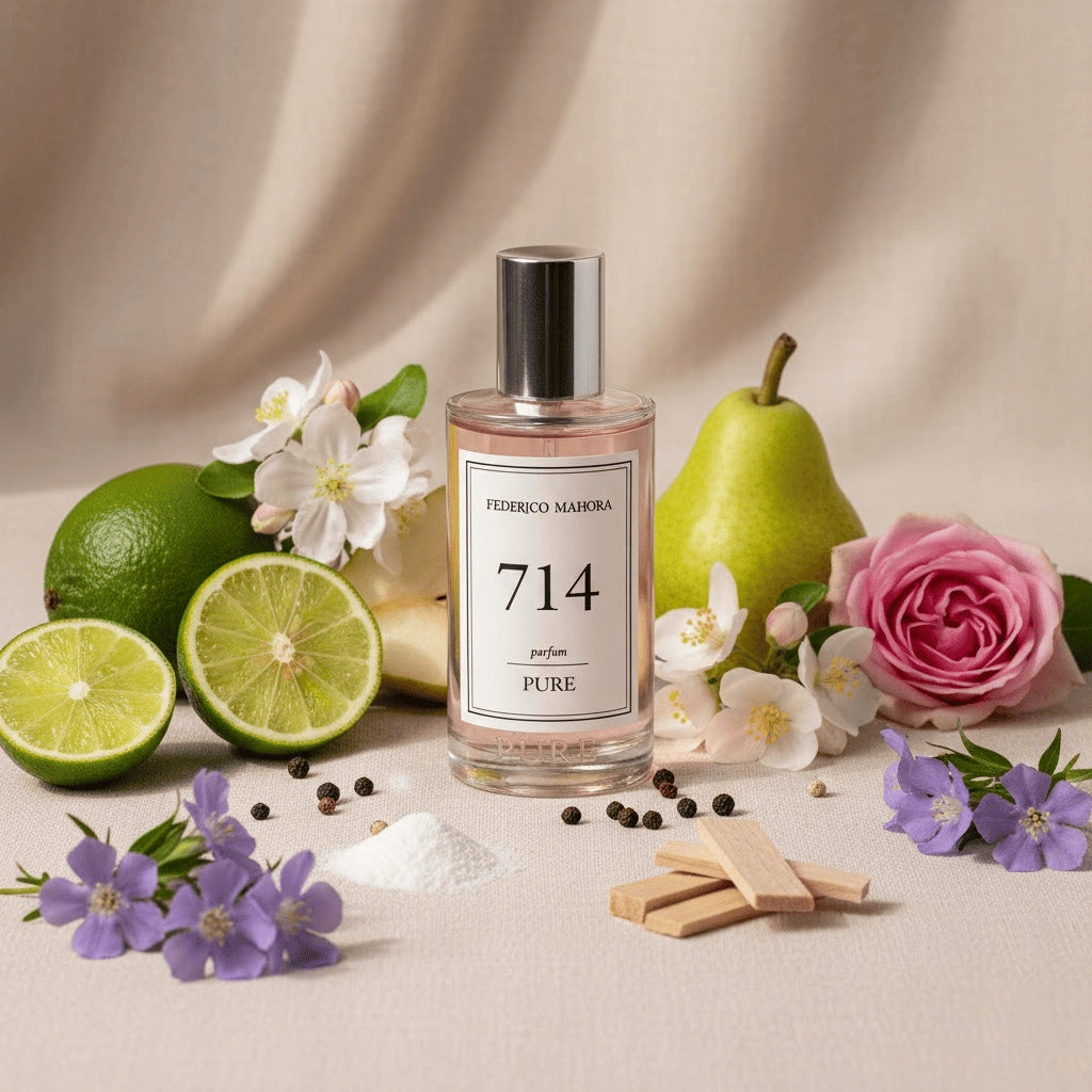 Women's Perfume FM 714 Pure 20% 50ml Citrus Fresh Lime Apple Pepper Packaging status original