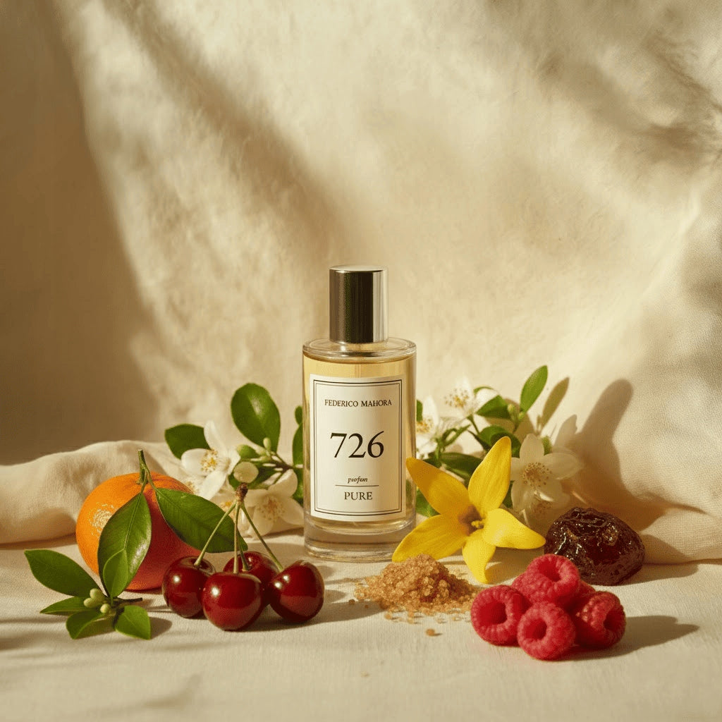 Women's Perfume FM 726 PURE 20% 50ml Floral Cherry Ylang Gourmand Raspberry Packaging status original