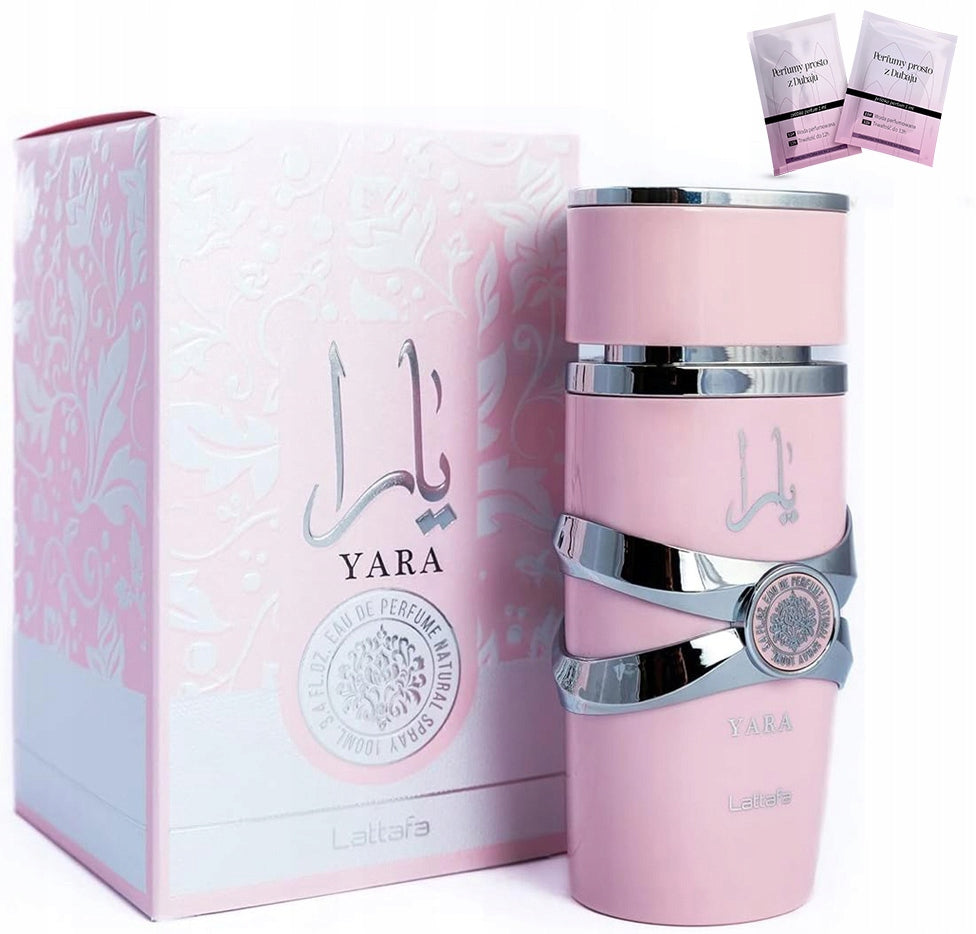 Women's Perfume Lattafa Yara ORIGINAL 100ml + Samples Certificate Manufacturer code Oryginalne Perfumy Arabskie Próbki Gratis
