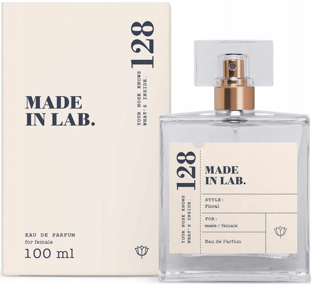 Women's Perfume MADE IN LAB 128 Perfumed Water 100ml Manufacturer code 128