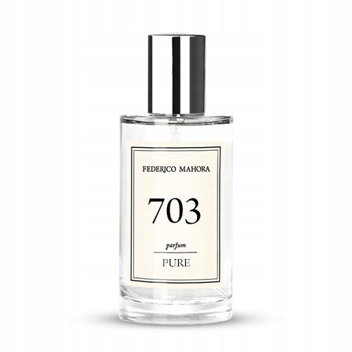 Women's Perfume PURE 703 50ml Woody Lemon Water Lily Peony Musk