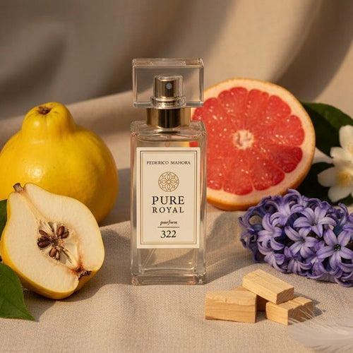 Women's Perfume PURE ROYAL 322 50ml Floral Quince Jasmine White Musk Packaging status original