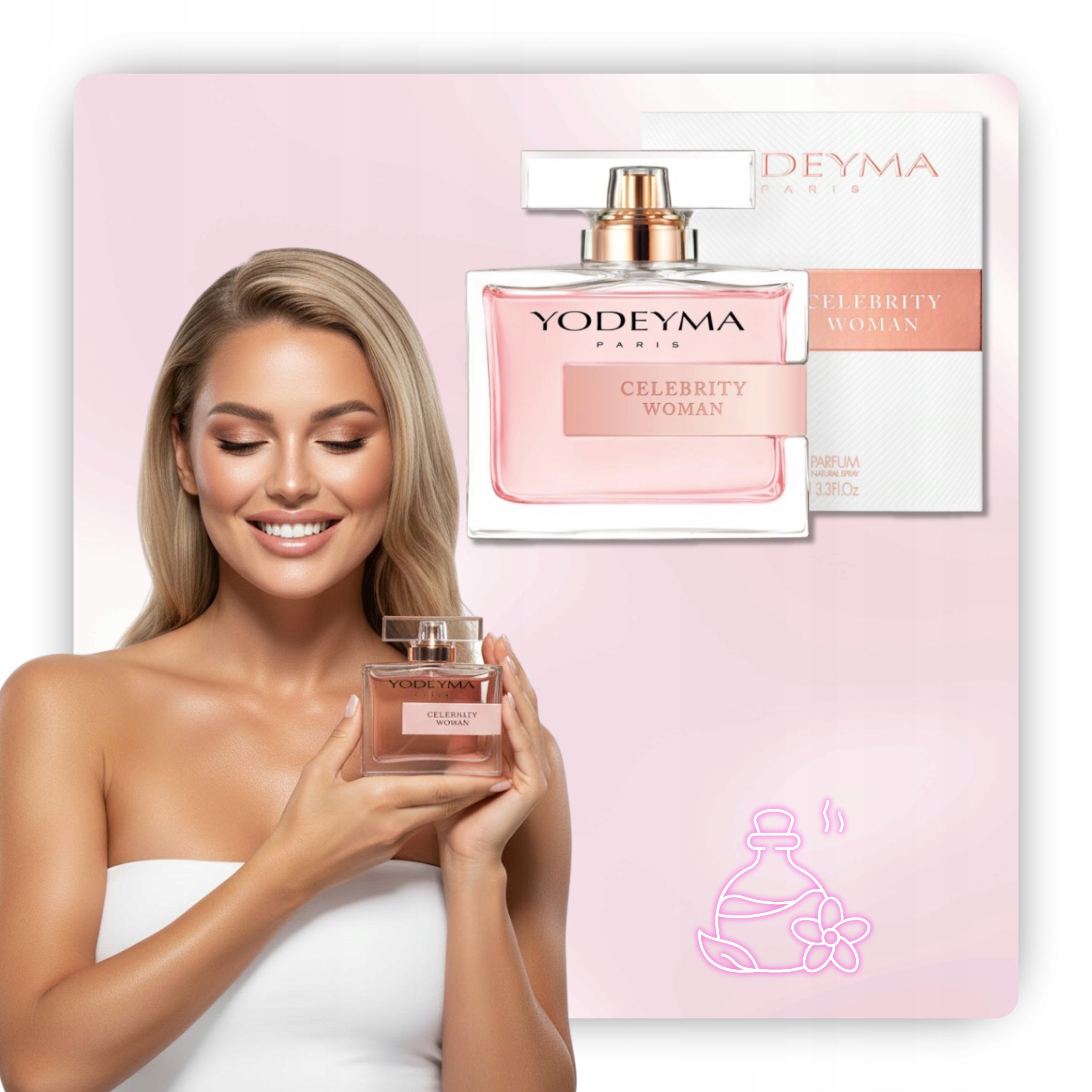 Women's Perfume Yodeyma Celebrity Woman 100 ml Eau de Parfum for women Packaging status original