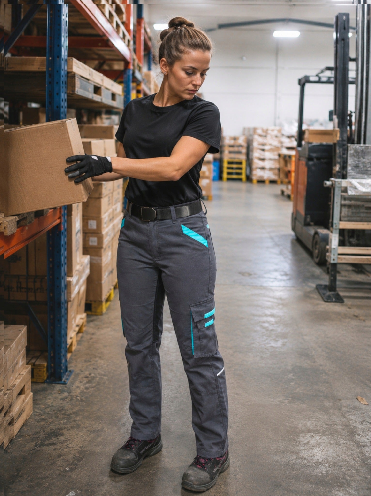 Women's Protective Work Pants Elastic Very Comfortable STRETCH Cotton Packaging status original