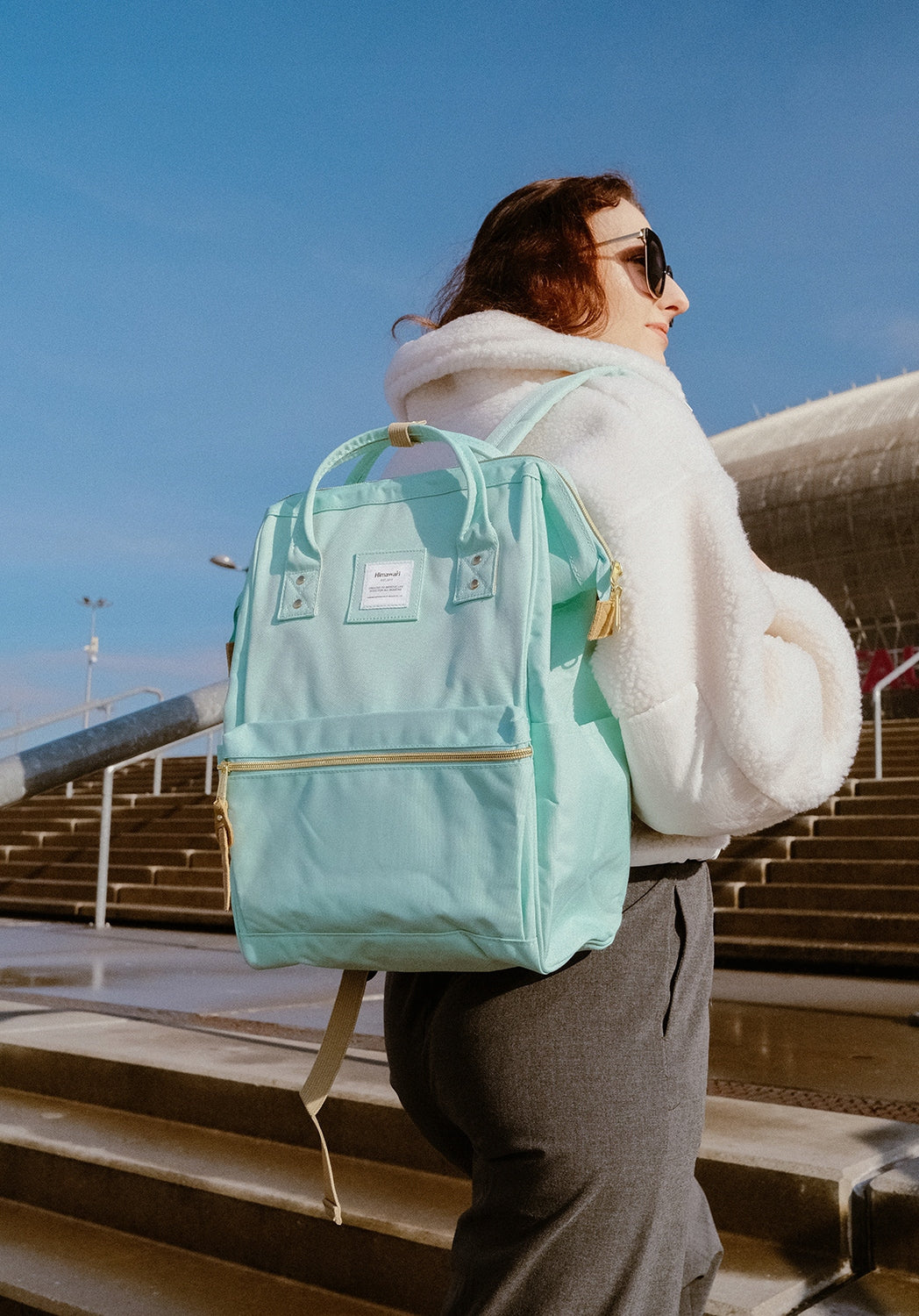 Women's School Laptop Backpack 15,6" Himawari 9001 USB #25 mint Packaging status original