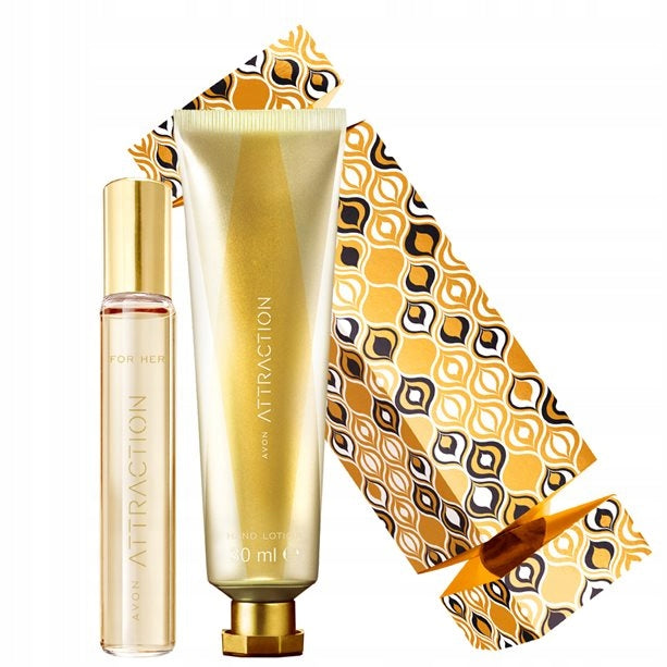 Women's Set Avon Attraction Perfume + Cream
