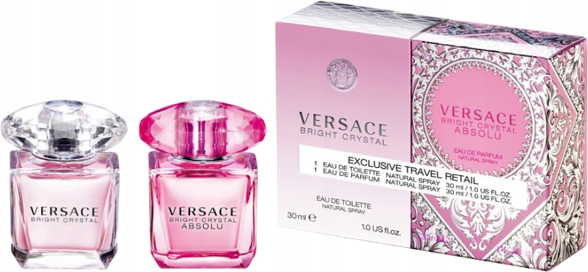 Women's Set Versace Bright Crystal Eau de toilette + Eau de Parfum