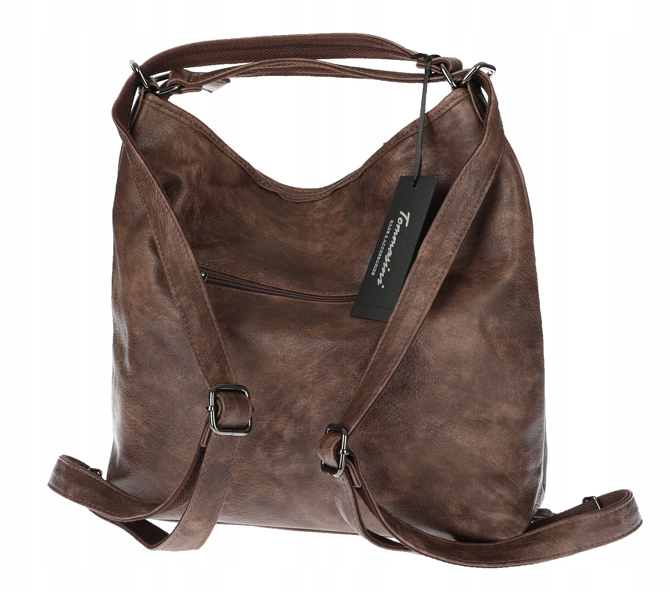 Women's Shopper Backpack 2in1 bag SP93431 Chocolate Brand Tommasini