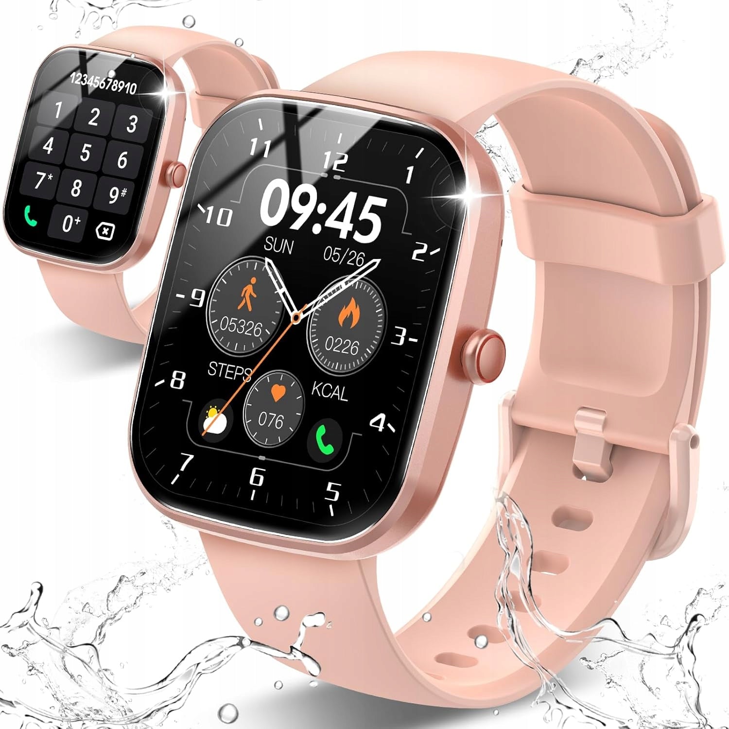 Women's Smartwatch Csasan T70 1,91” HD Rose Gold Talk BT