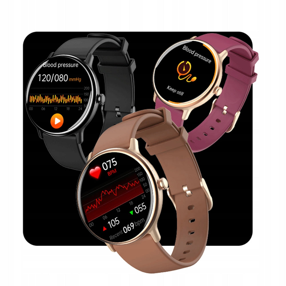 Women's Smartwatch Gold Bella Y86 ECG Amoled Glucose Pulse Pressure EAN (GTIN) 5905204469613