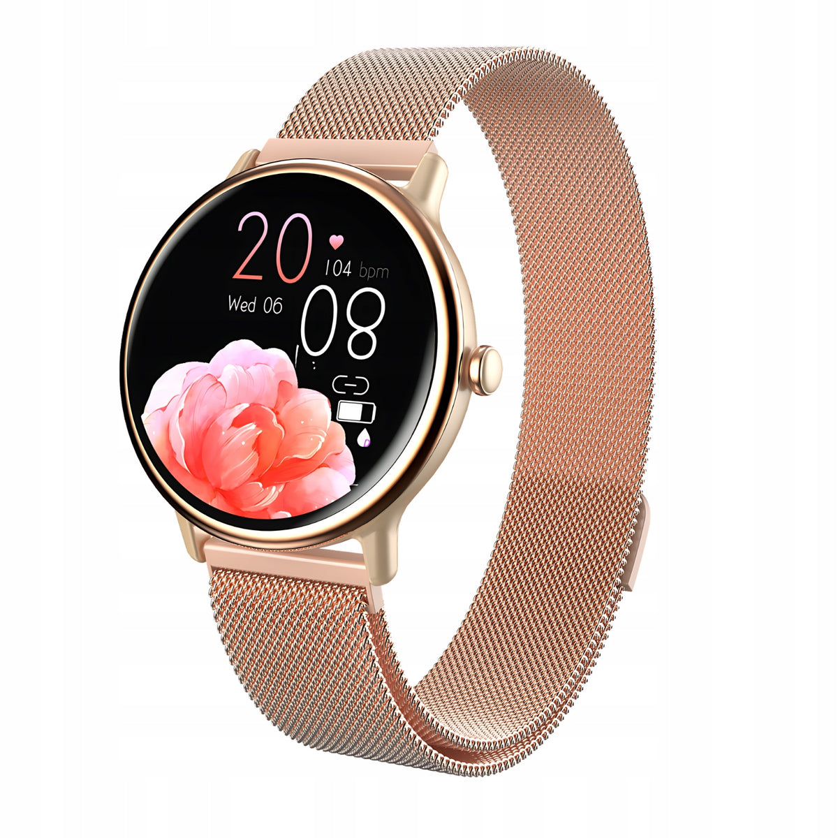 Women's Smartwatch Gold Bella Y86 ECG Amoled Glucose Pulse Pressure