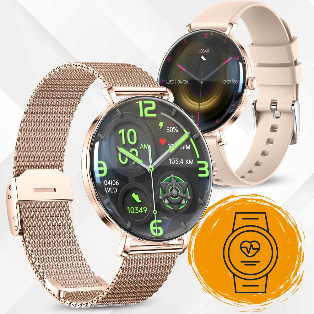 Women's Smartwatch Waterproof Conversation Menu PL AmoLED Sport IP68 Packaging status original