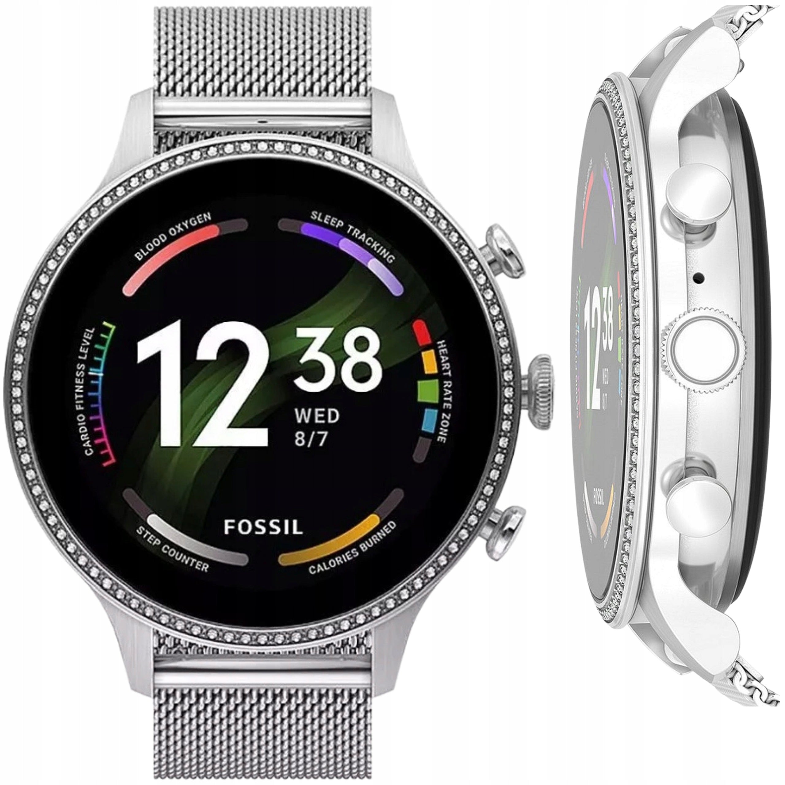 Women's Smartwatch with AMOLED Screen 1,28" Fossil FTW6083 Silver Generation 6