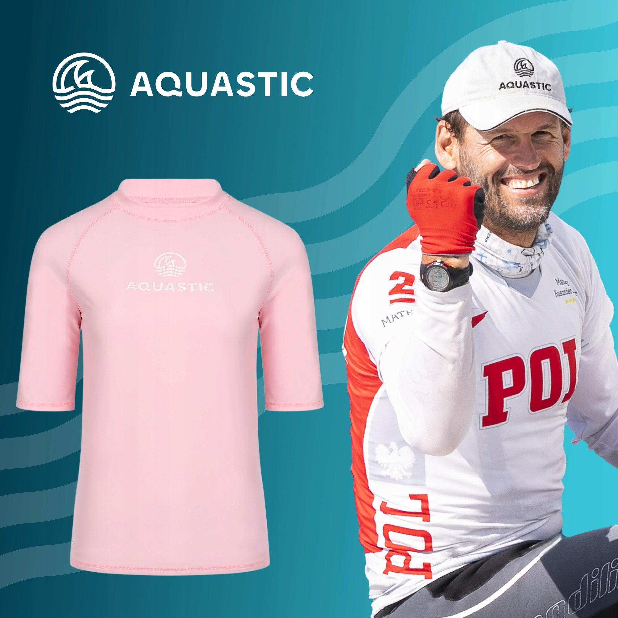 Women's T-shirt AQUASTIC Rimos WMNS UV 50+ UPF ELASTIC QUICK-DRYING M Packaging status original