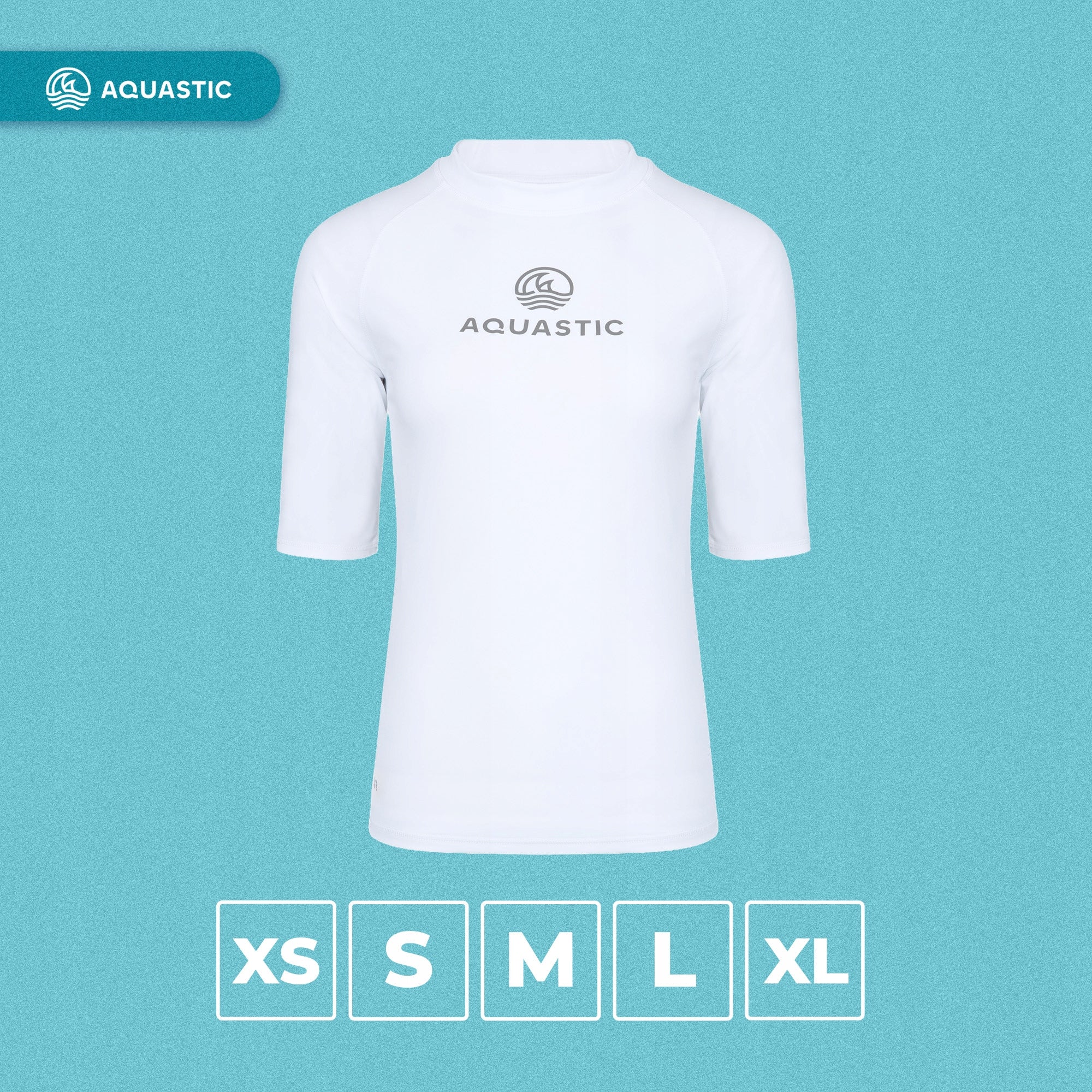 Women's T-shirt AQUASTIC Rimos WMNS UV 50+ UPF white L QUICK-DRYING Brand Aquastic