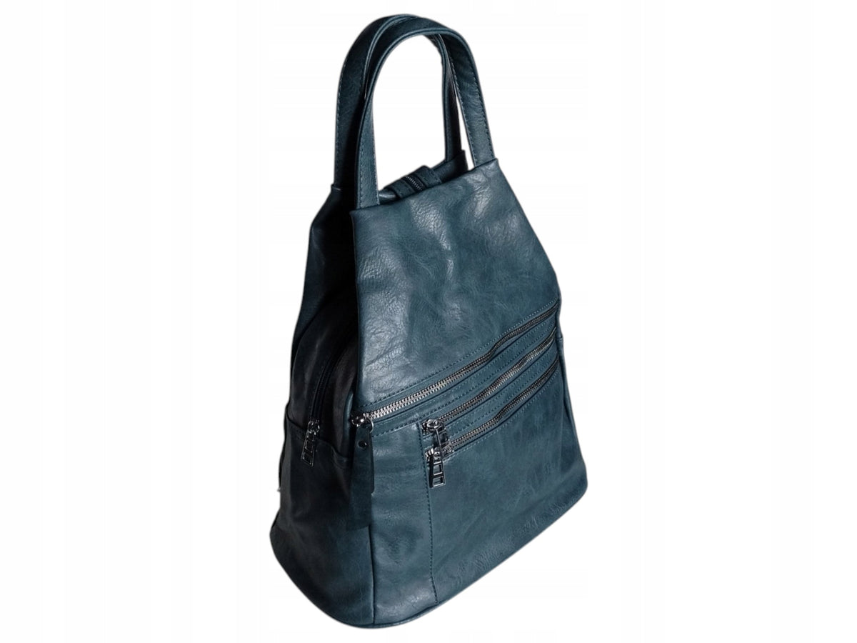 Women's Urban Shoulder Bag with Eco Leather Blue