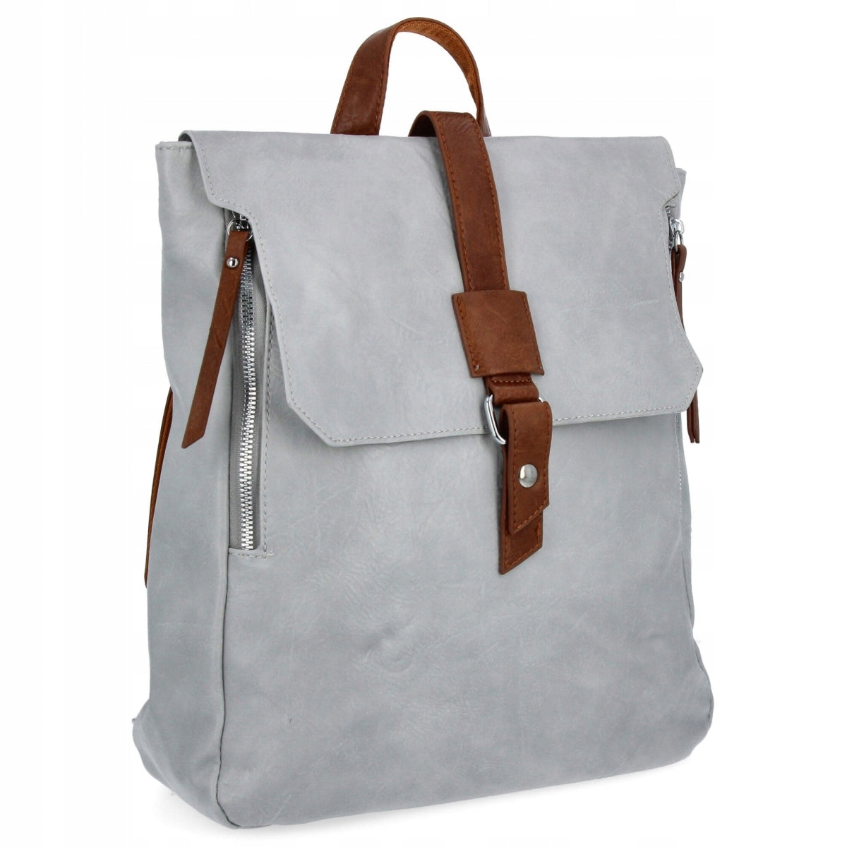 Women's Vintage XL Backpack by Herisson 1652H2023-11 Light Grey