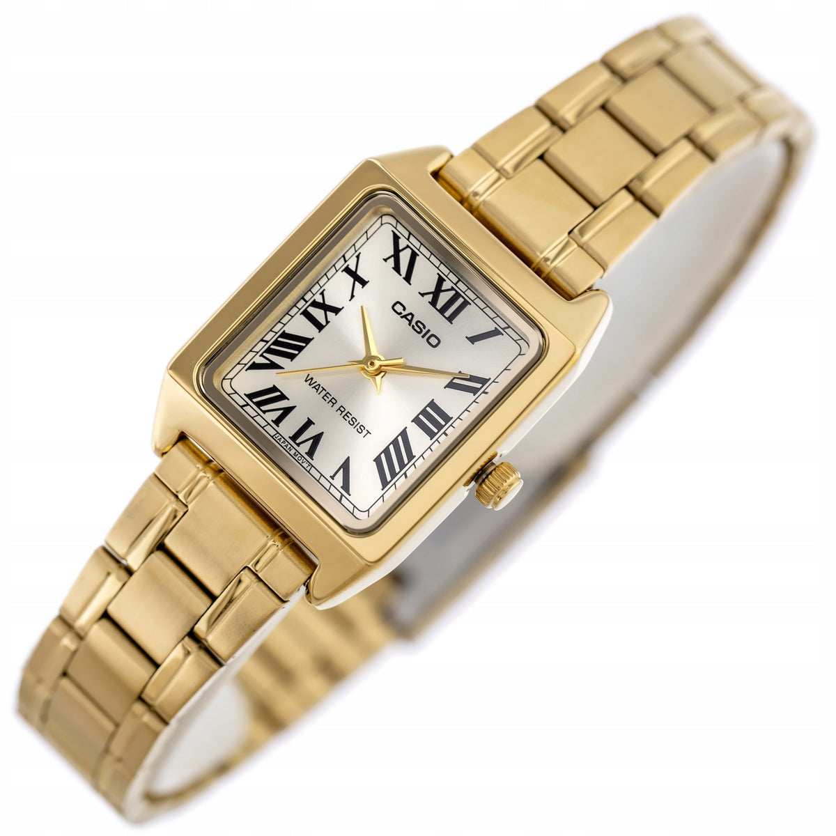 Women's Watch CASIO Gold Rectangular Retro Classic Elegant for Gift Gender woman