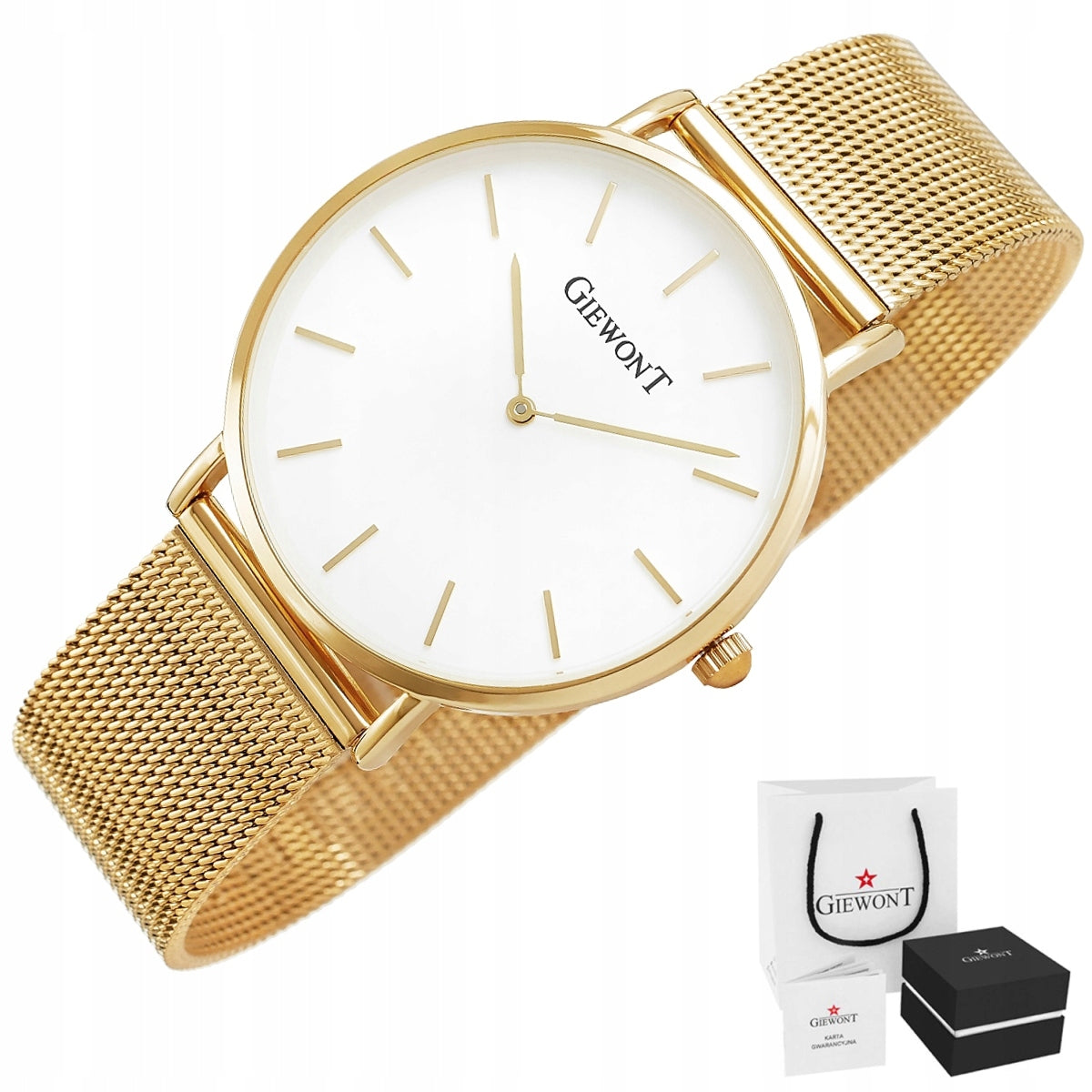 Women's Watch GIEWONT Bracelet Ideal for Gift GW1970+BOX+ENGRAVING