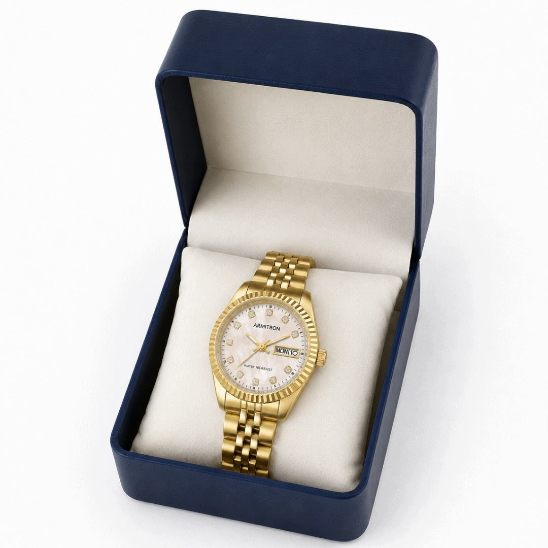 Women's Watch Gold for Gift Women Crystals Elegant Bracelet Brand no brand