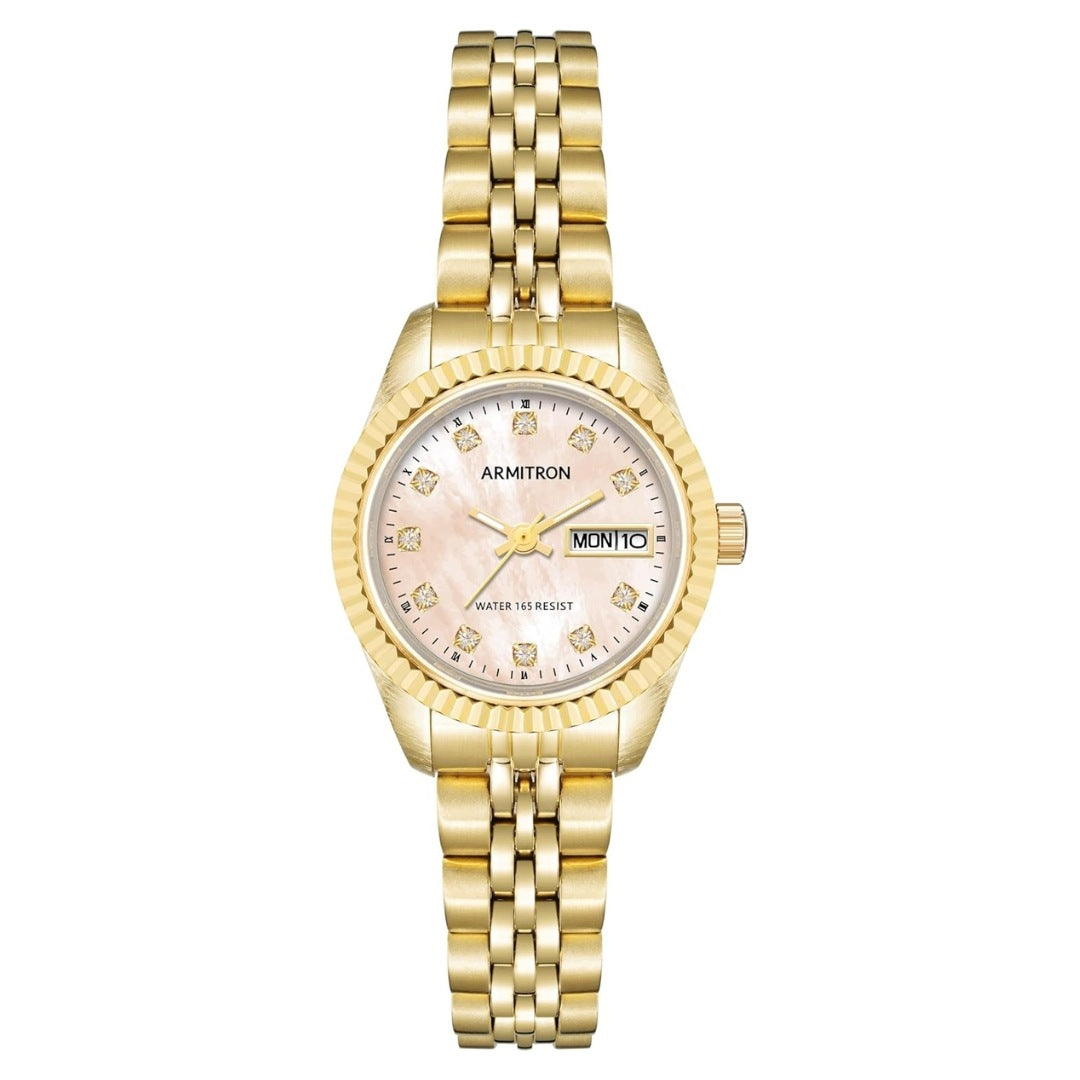 Women's Watch Gold for Gift Women Crystals Elegant Bracelet Packaging status original