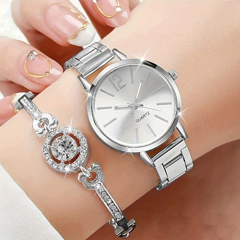 Women's Watch Jewelry Silver Necklace Bracelet Earrings Manufacturer code Z066S
