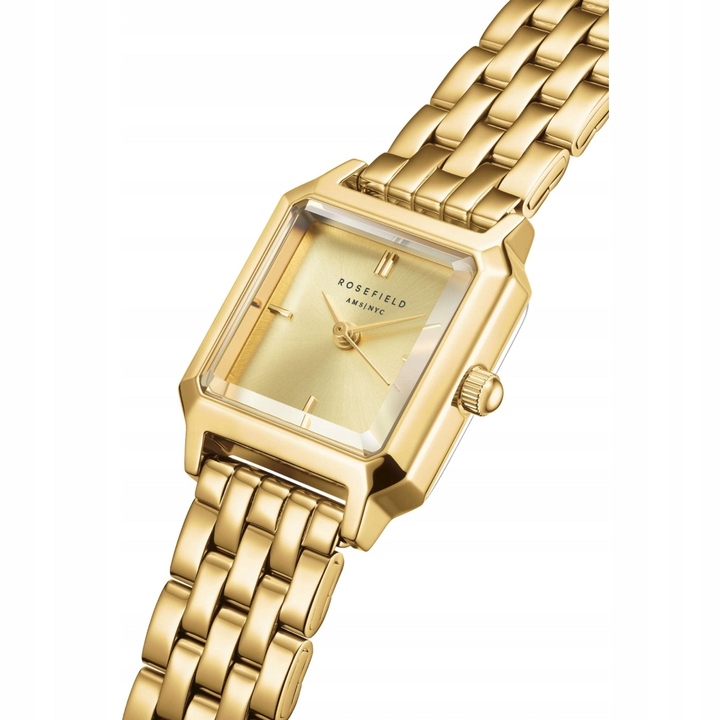 Women's Watch ROSEFIELD Square Gold Cube Fine Jewelry Gift Manufacturer code BCGSG-B04