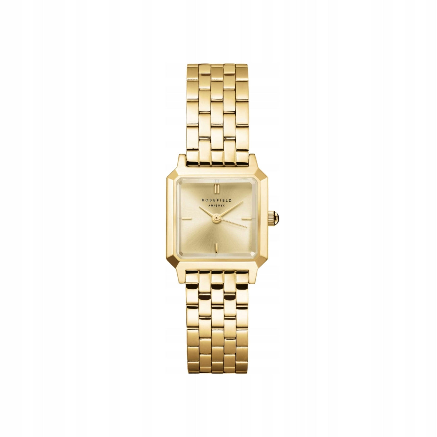 Women's Watch ROSEFIELD Square Gold Cube Fine Jewelry Gift