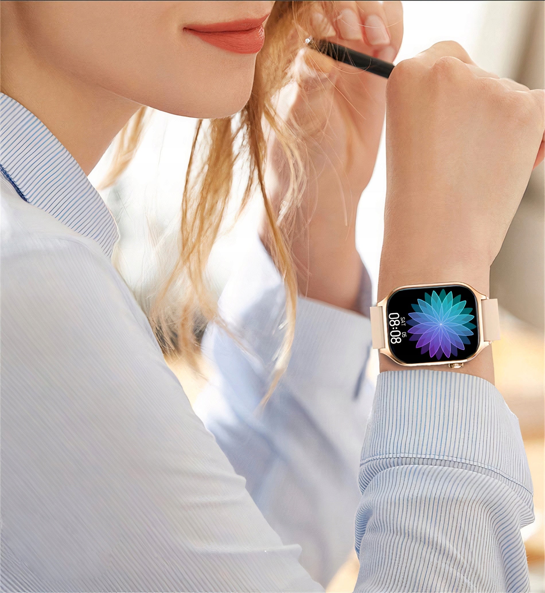 Women's Watch Smartwatch GLUCOSE 380MAH TALK AMOLED Blood Pressure Monitor Model other