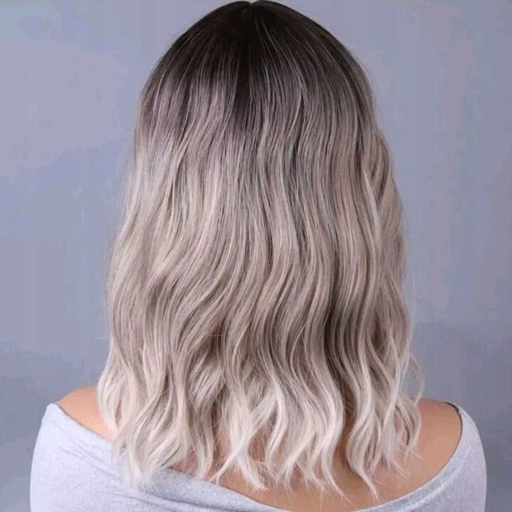 Women's Wig Ombre Ash with Bang Hair Like Brush type not specified