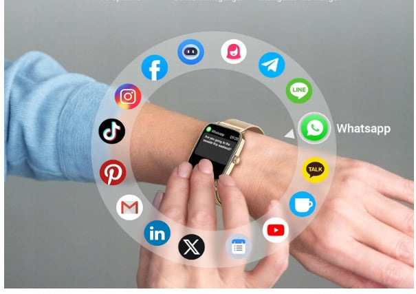 Women's and Men's Smartwatch with Phone Function 1,85 Inch Fitness Watch Model other