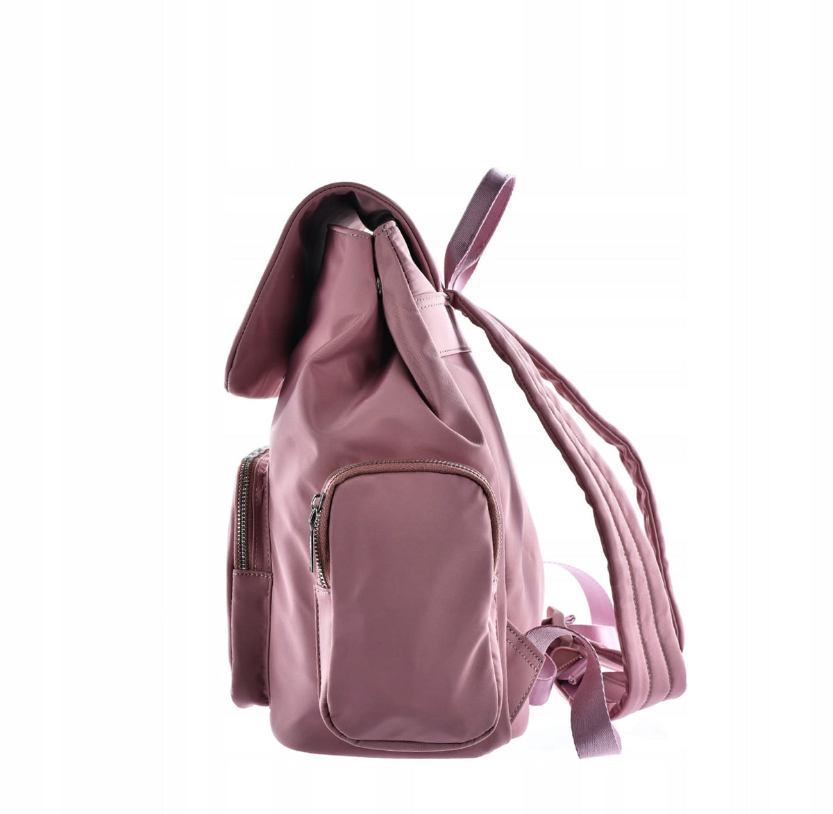 Women's backpack BIG STAR LL574044 pink urban stylish flap Dimensions large (A4 size)