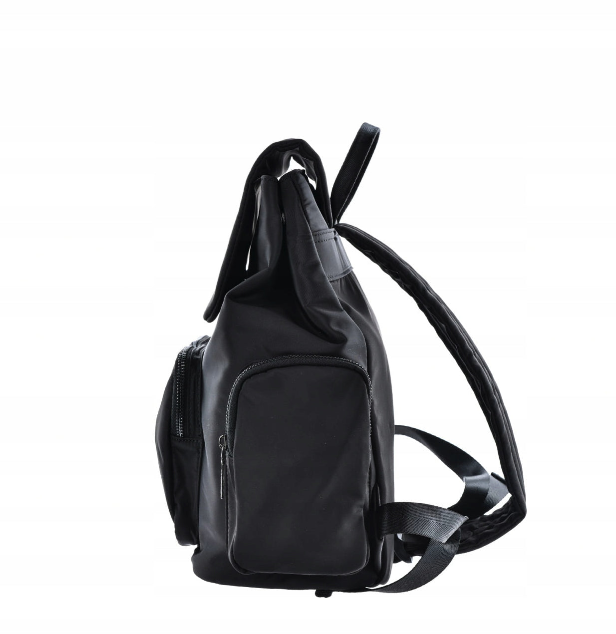 Women's backpack Big Star LL574042 black city with flap and pockets Brand Big Star
