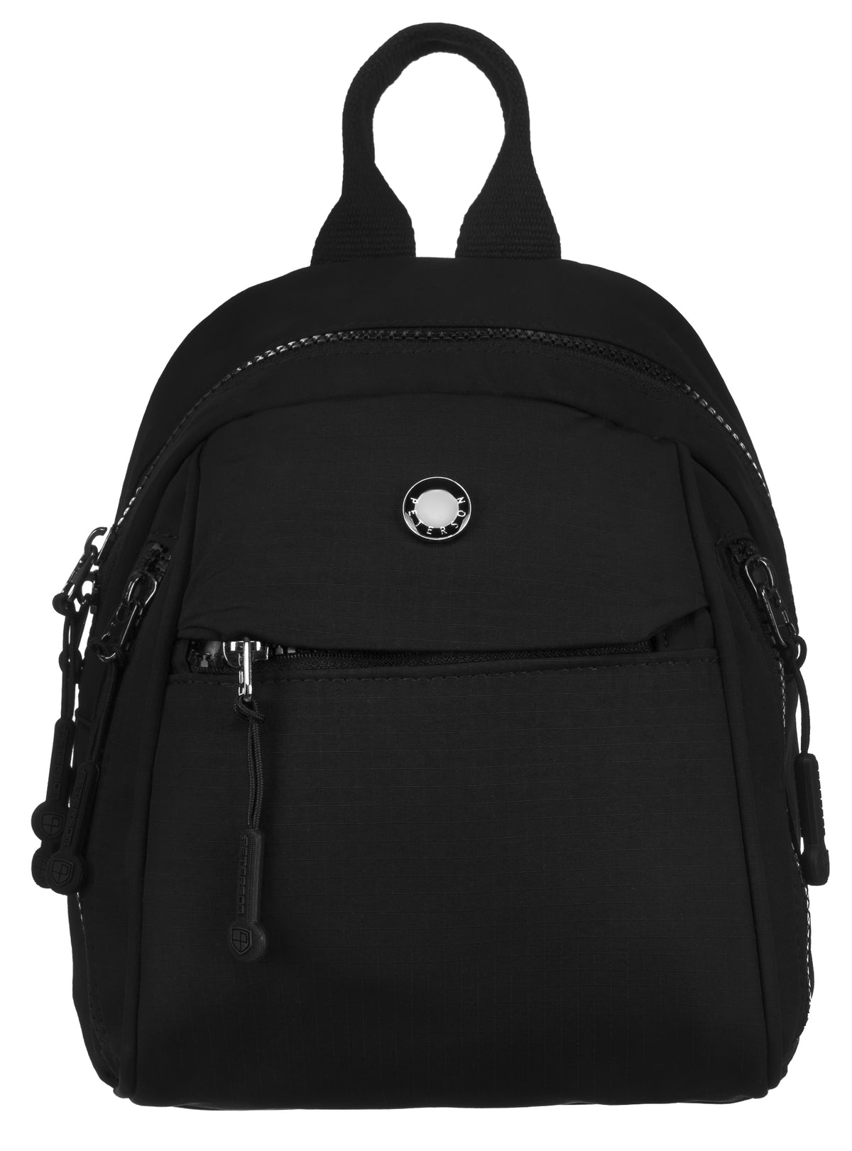 Women's backpack CSW-11/7833 small urban backpack sports pockets black Brand Peterson