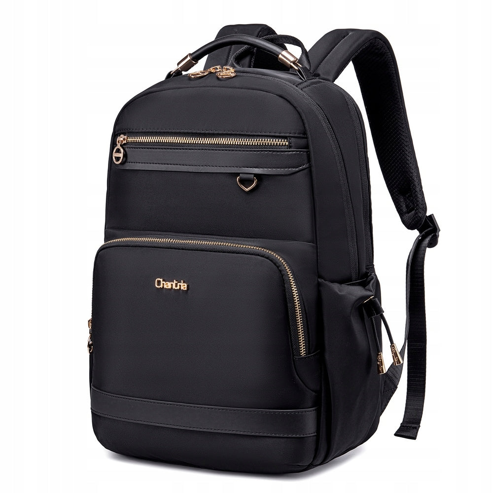 Women's backpack Chantria CB00954 for laptop 15,6 two-chamber black Brand Chantria