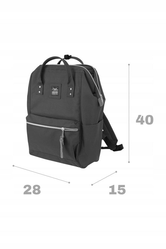 Women's backpack Himawari Classic - school light laptop roomy Navy blue Brand Himawari