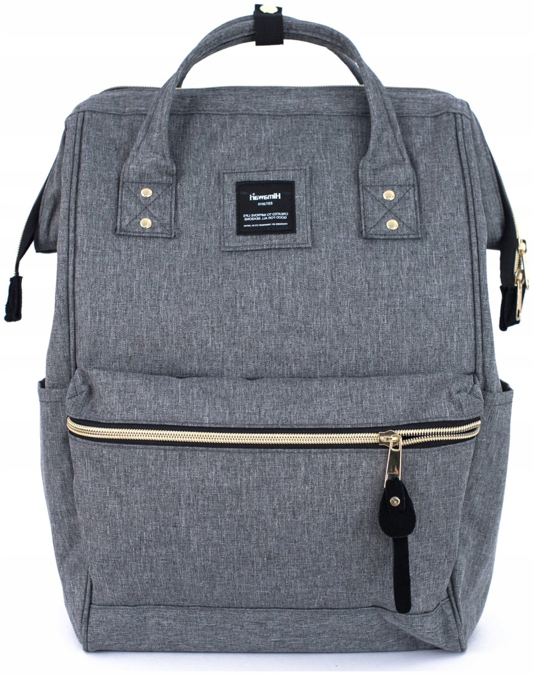 Women's backpack Himawari Classic urban lightweight for laptop-grey
