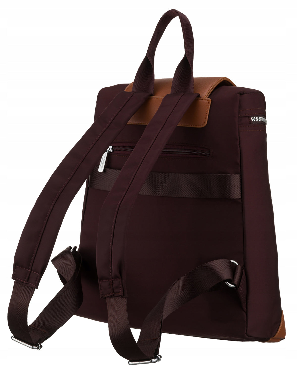 Women's backpack PETERSON stylish lightweight comfortable zip-up pockets Manufacturer code PLECAK DAMSKI PTN CPY-10-2966 WINE