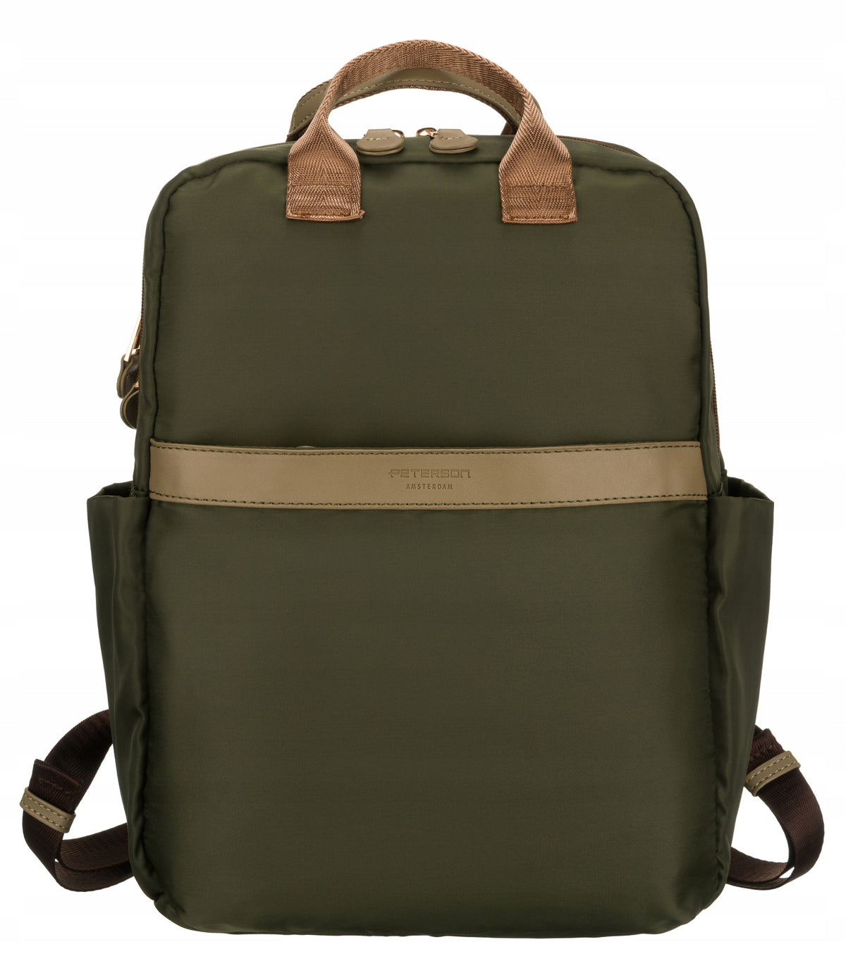 Women's backpack Peterson urban stylish elegant green Packaging status original