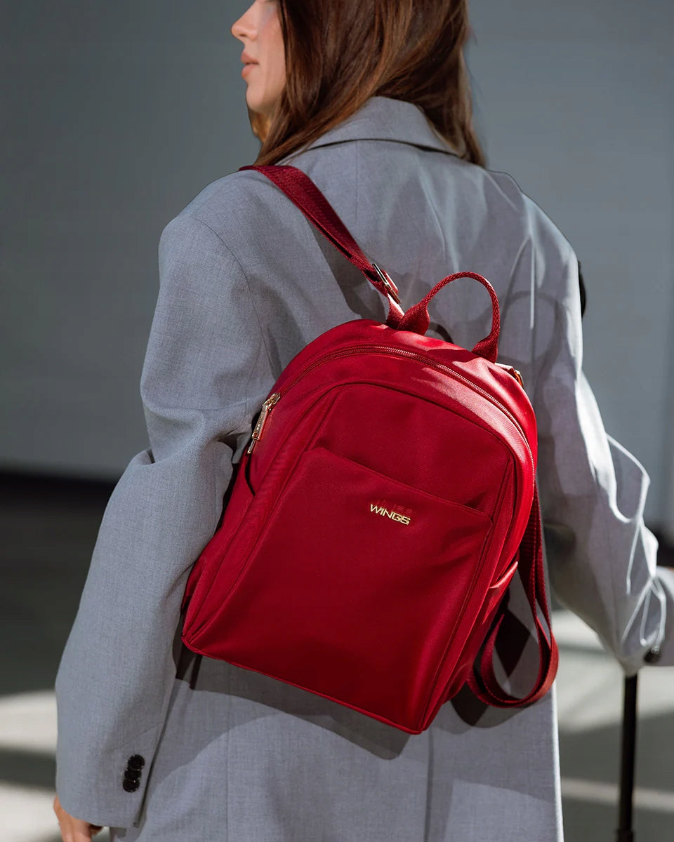 Women's backpack WINGS lightweight city backpack for work and everyday zip Packaging status original