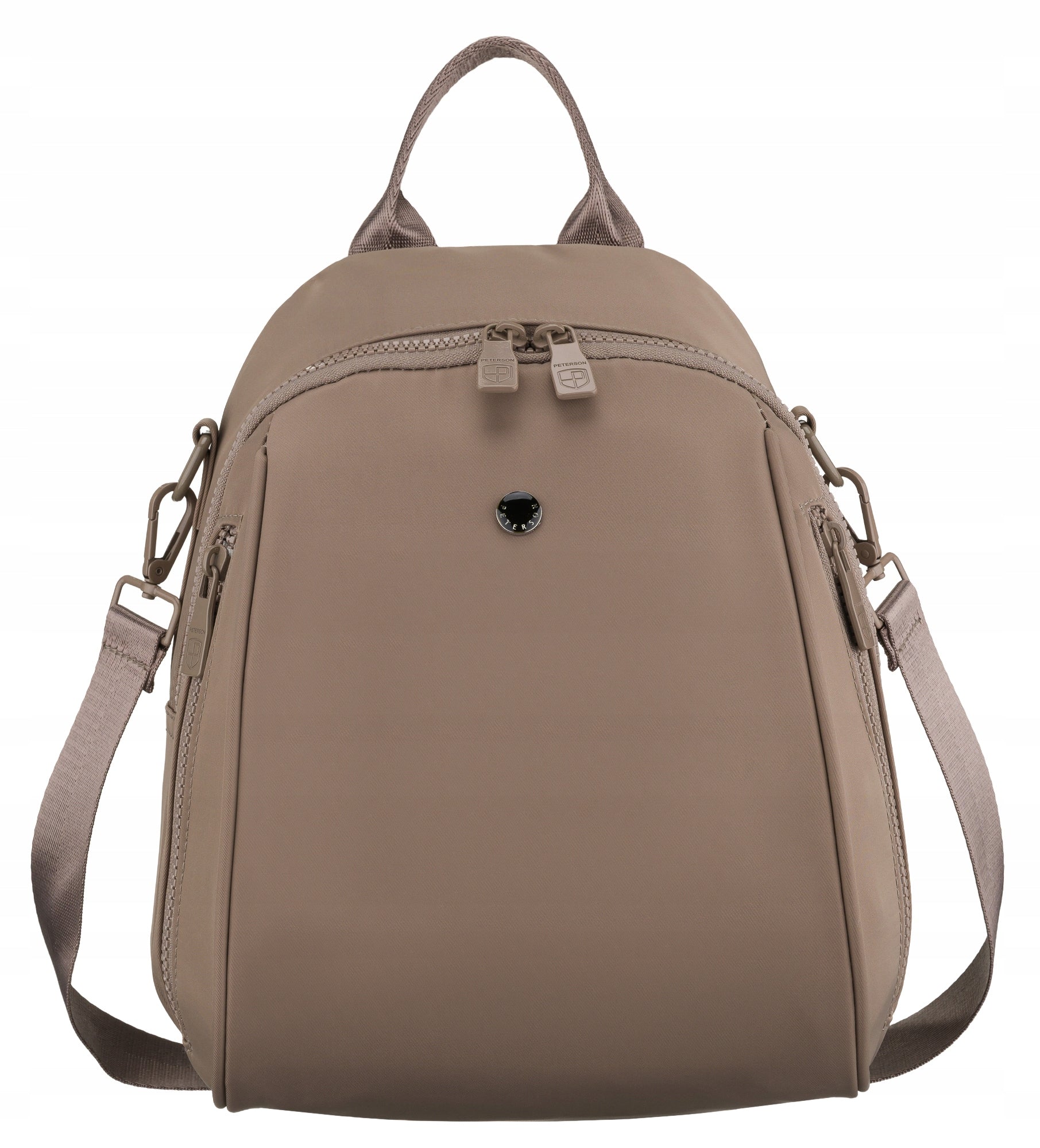 Women's backpack bag 2in1 with shoulder strap small urban zip PETERSON Brand Peterson