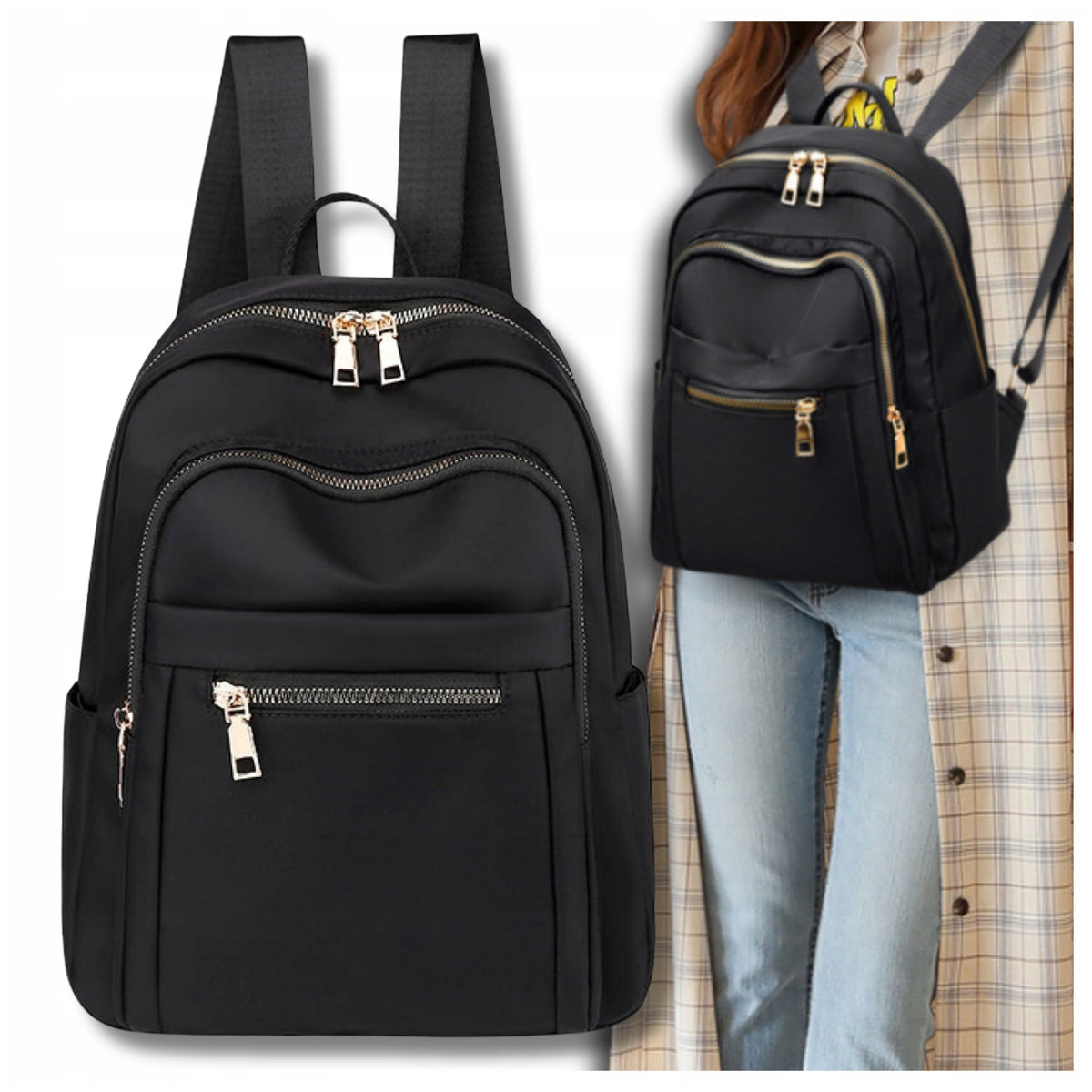 Women's backpack elegant urban school retro large Packaging status original