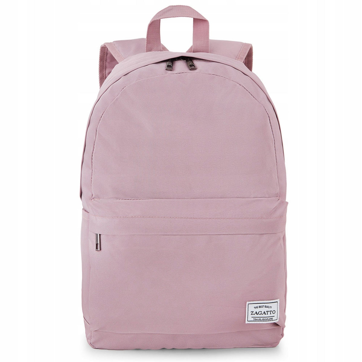 Women's backpack pink for work school backpack youth roomy A4 ZAGATTO