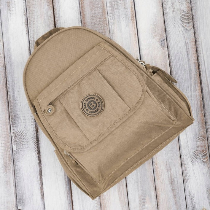 Women's backpack small light brown youth sports backpack SP-10-LB Brand BAG STREET